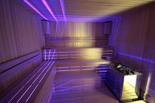 sauna ışık terapi